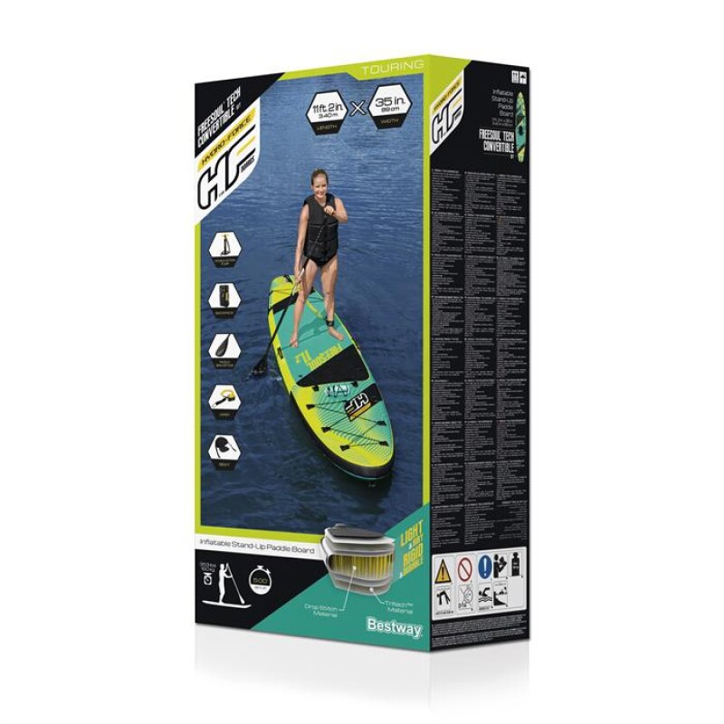 SUP dēlis Bestway Freesoul Tech Convertible 65310, 340x89x15 cm