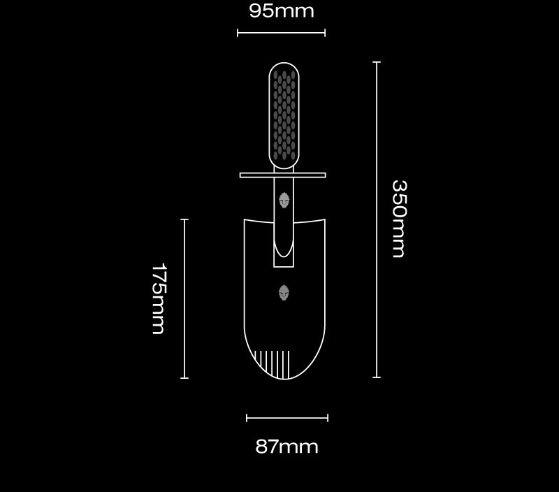 Speciālā lāpsta Black Ada Stainless Steel Ripper (BL002ST) monētu un dārgumu meklēšanai