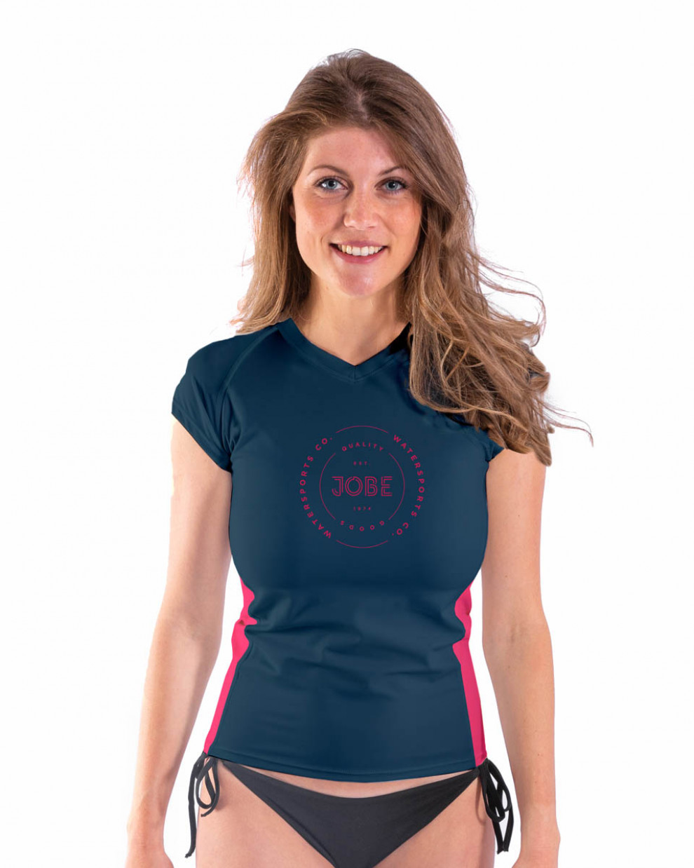 Jobe Rash Guard Shortsleeve Женские V-Neck Midnight Синий