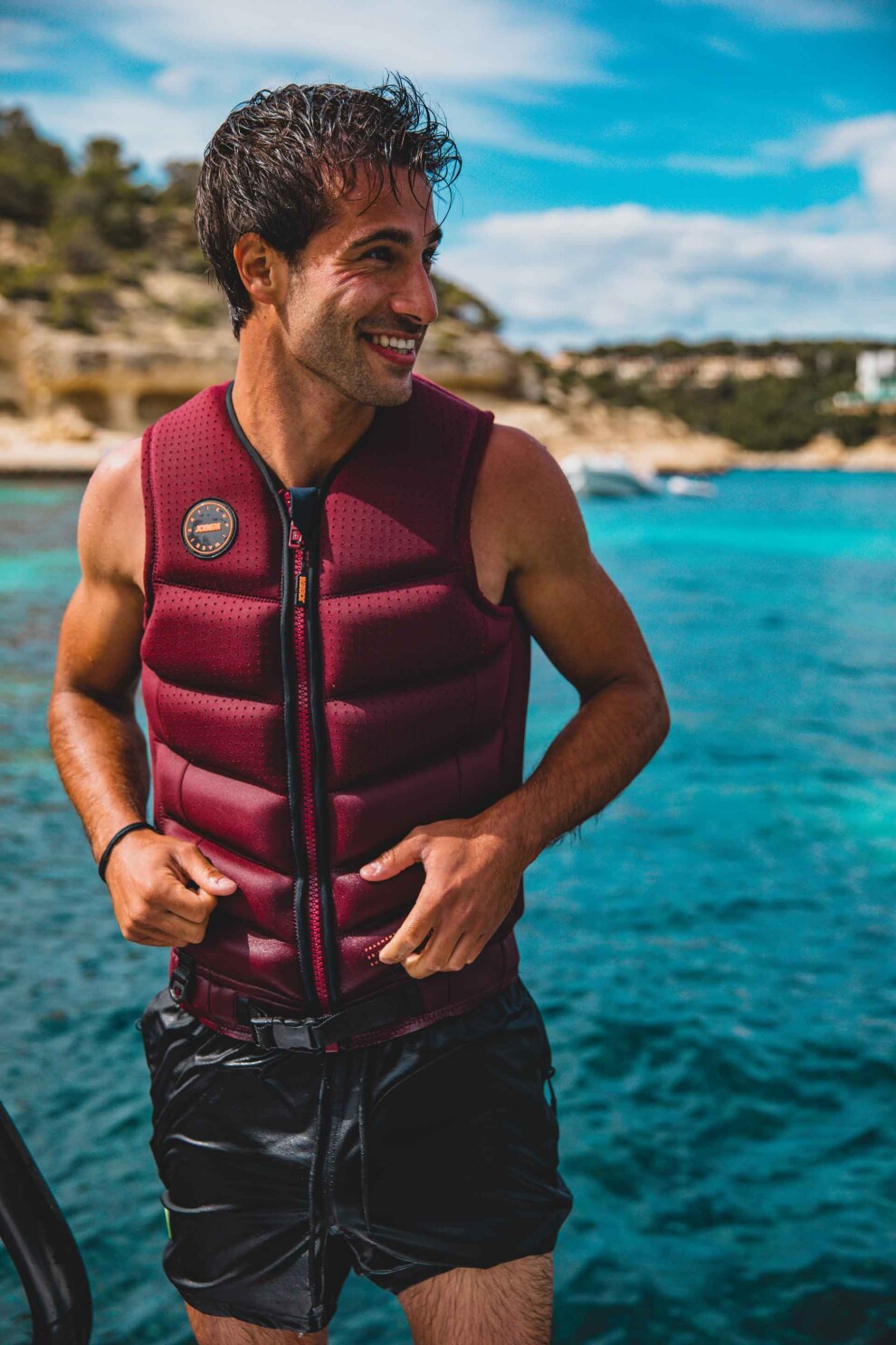 Jobe Fragment Life Vest Men Burgundy Red