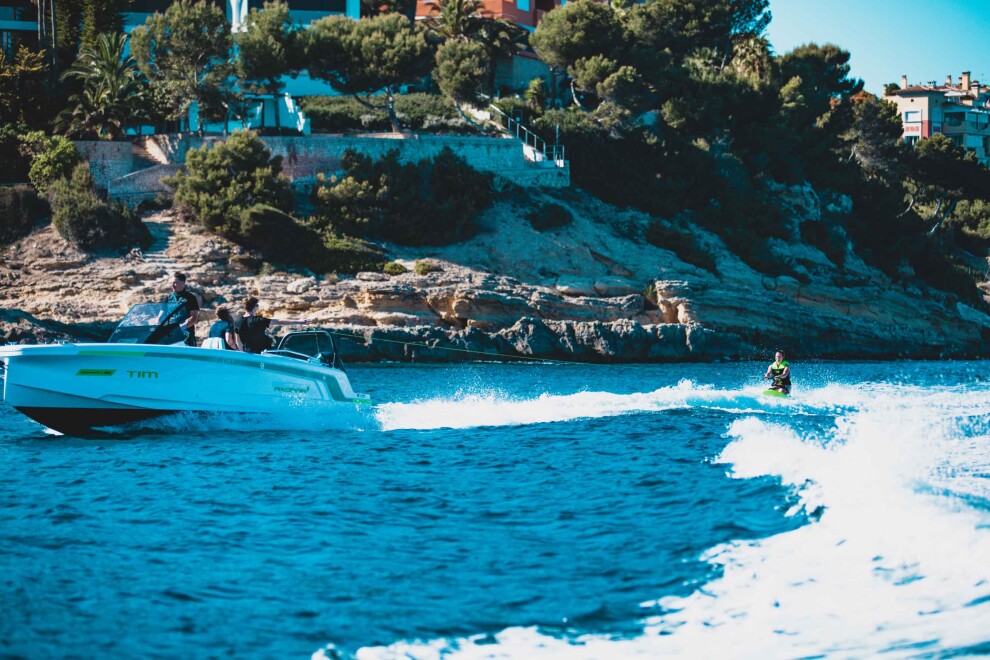 Knībodrs Jobe Slash Kneeboard uz ceļiem braucamais dēlis, laima zaļš
