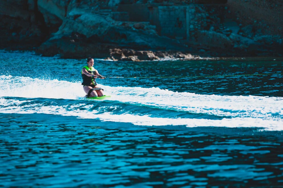 Knībodrs Jobe Slash Kneeboard uz ceļiem braucamais dēlis, laima zaļš