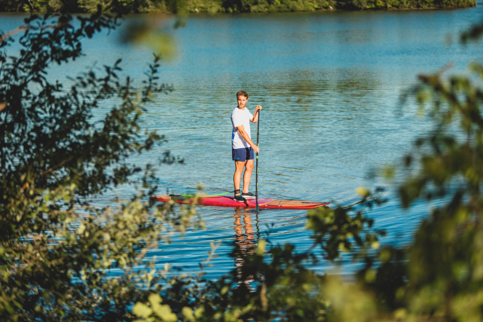 Solid SUP Board Jobe Bamboo Parana 11.6, 350x78.7x13.5 cm
