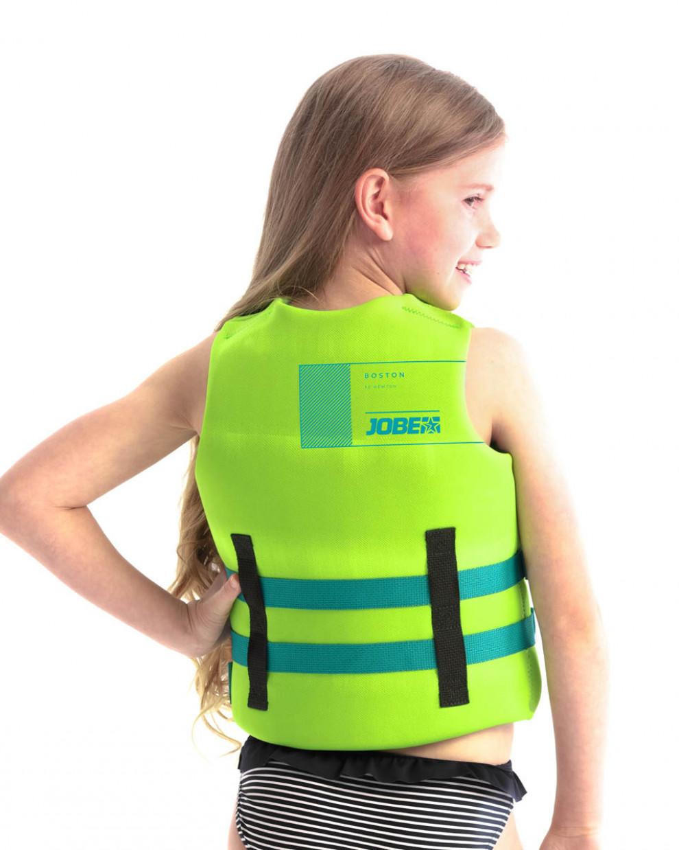 Ūdenssporta veste-peldveste bērniem Jobe Neoprene Life, laima zaļš