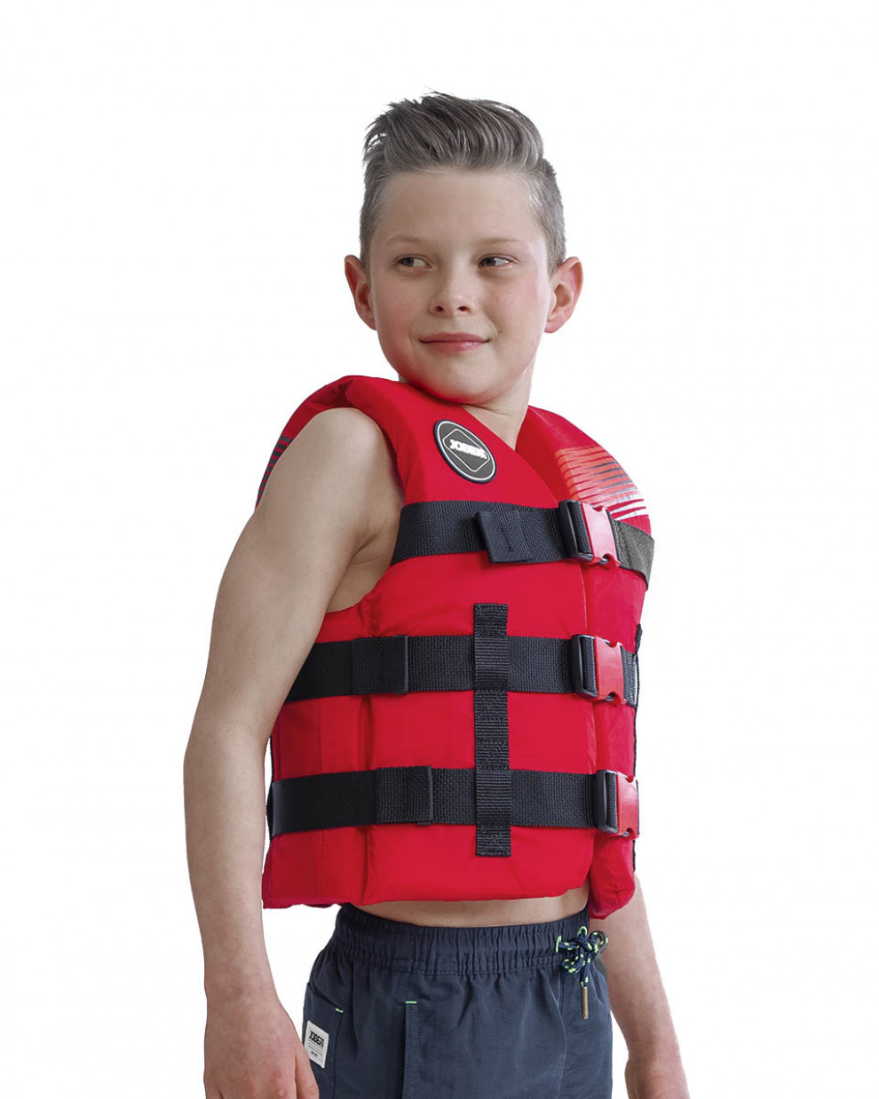 Ūdenssporta veste-peldveste bērniem Jobe Nylon Life, sarkana