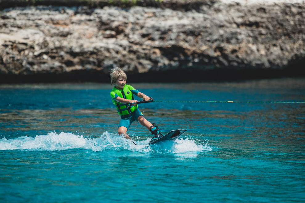 Ūdenssporta veste-peldveste bērniem Jobe Neoprene Life, laima zaļš