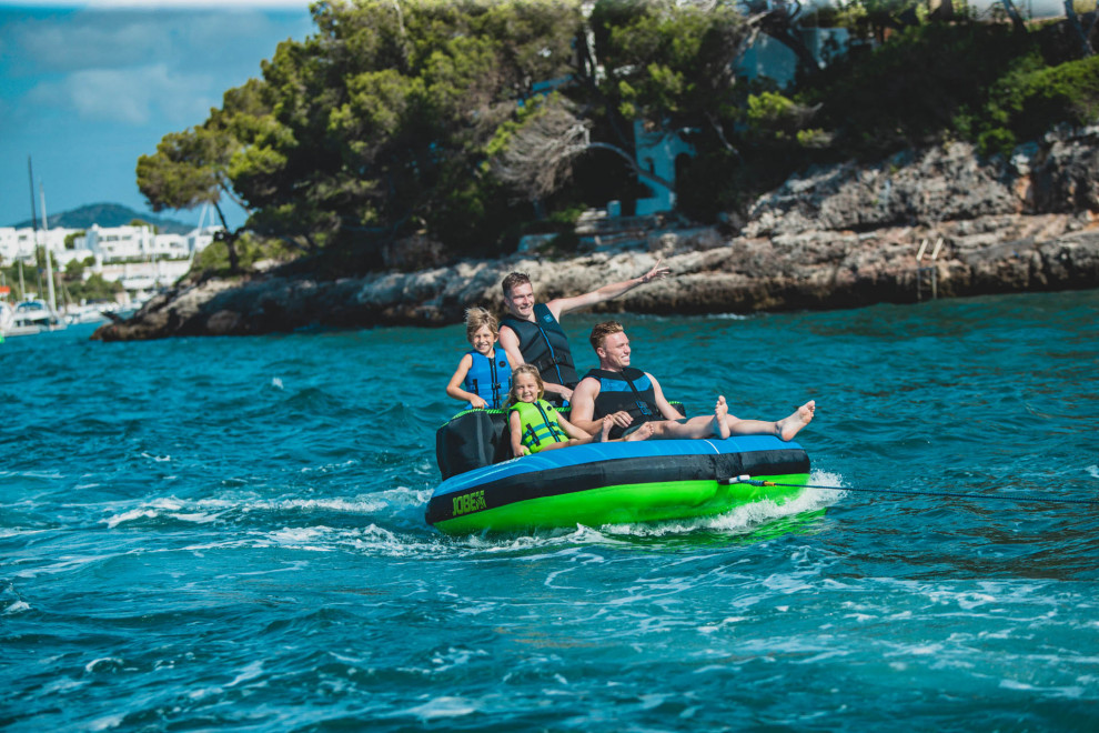 Ūdenssporta veste-peldveste bērniem Jobe Neoprene Life, laima zaļš
