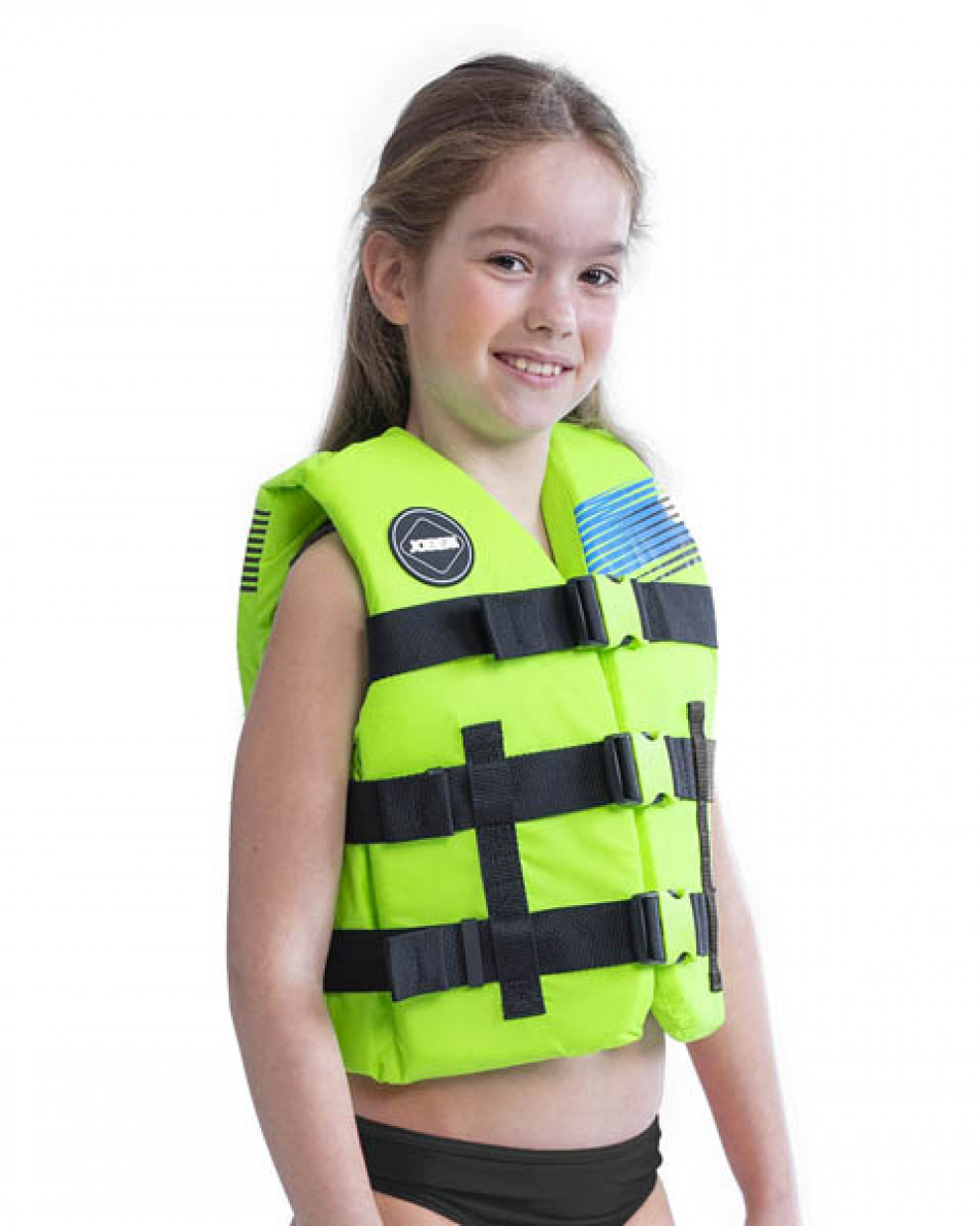 Ūdenssporta veste-peldveste bērniem Jobe Nylon Life, laima zaļš