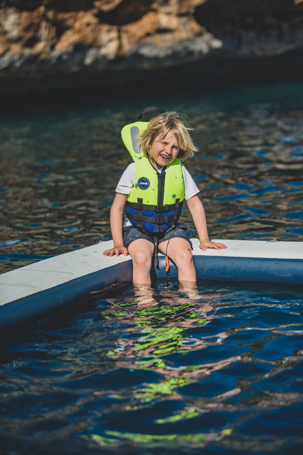Ūdenssporta veste-peldveste bērniem Jobe Neoprene Safety Life Vest, dzeltena