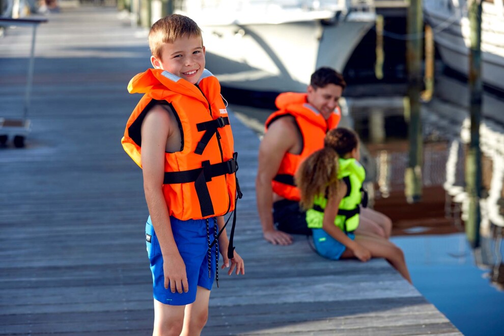 Ūdenssporta veste-peldveste bērniem Jobe Comfort Boating, oranža