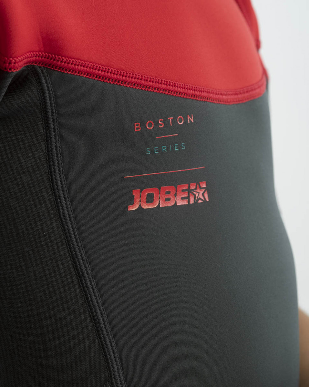 Bērnu īsais hidroterps Jobe Boston 2mm Shorty, sarkans