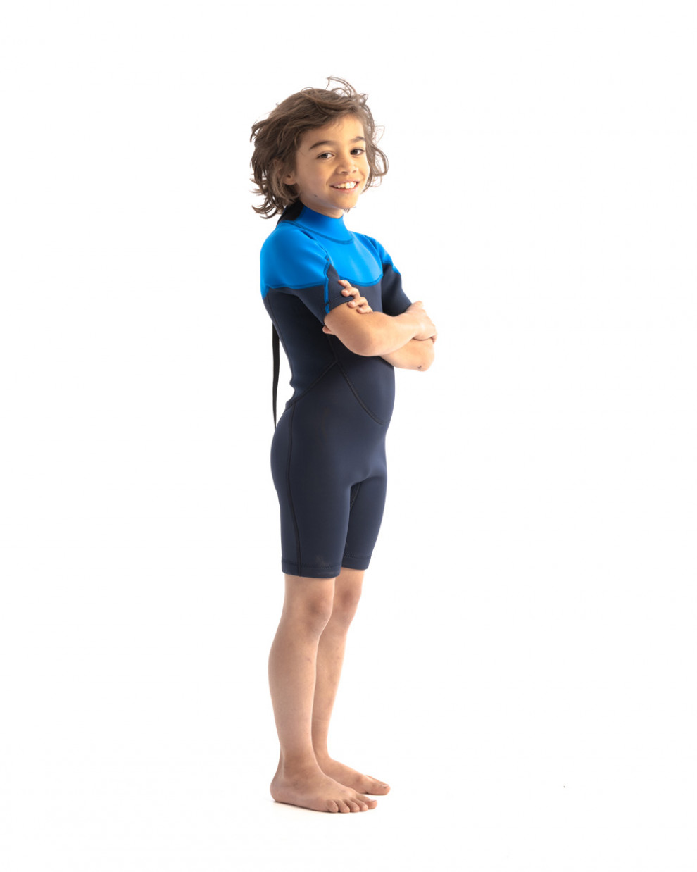 Bērnu īsais hidroterps Jobe Boston 2mm Shorty, zils