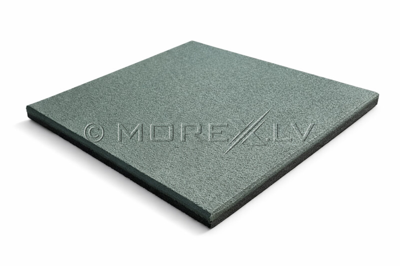 Rubber safety tile KBT 50×50×2.5 cm, green