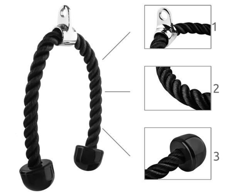 Cable Attachment Rope Handle for Exercise triceps