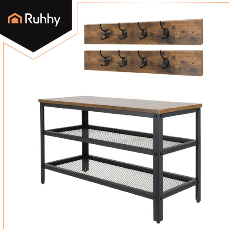 Standing shelf with hanger, 73x44x30 cm