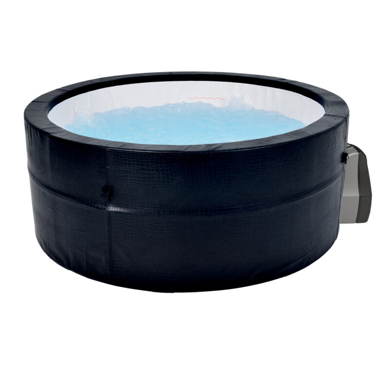 Каркасное джакузи Avenli Spa Osaka Black Leather, 4-6 персон