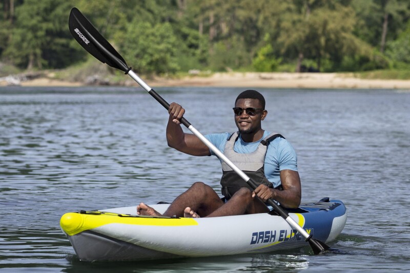 Inflatable single-seat kayak Bestway Dash Elite X1 335x92x30 cm, 65178