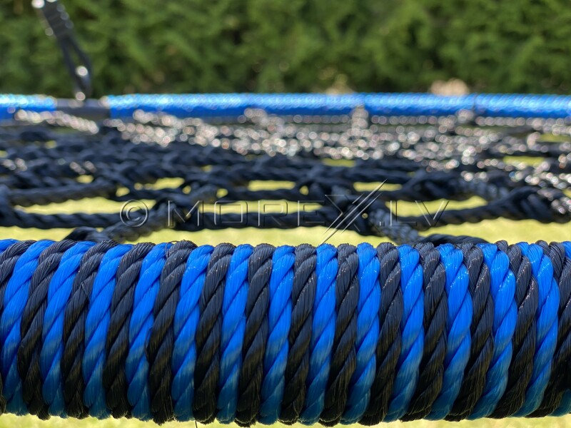 Детские качели - гнездо NEST-5, Ø 100 см, чёрно-синие