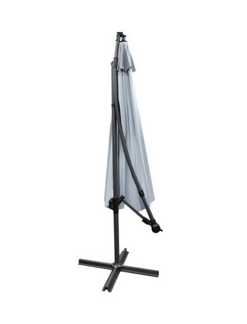 Sun protection umbrella on a stand, 3 m, dark gray