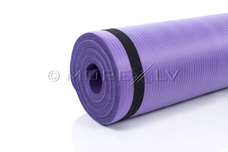 Yoga pilates exercise sport mat 179х60х1,5 cm, purple