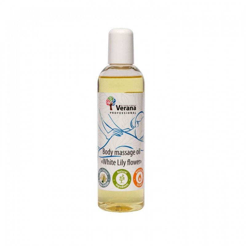 Body massage oil Verana Professional, White lilly flower 250ml