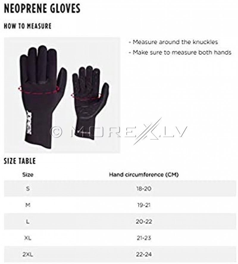 Neopreenist kindad Jobe Neoprene Gloves, mustad