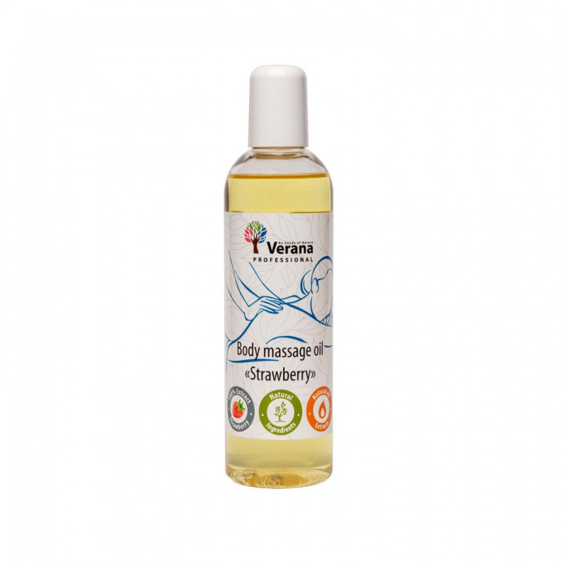 Body massage oil Verana Professional, Strawberry 250m