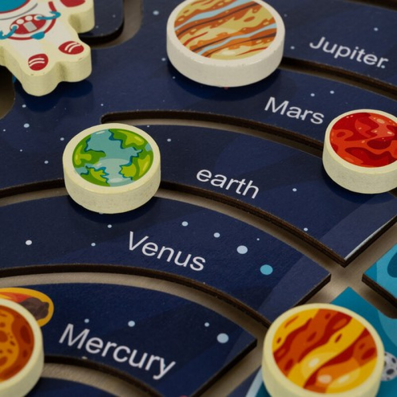 Wooden puzzle Solar System