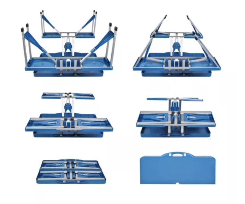 Fold-In-Half Table 84x64,5cm + 4 chairs