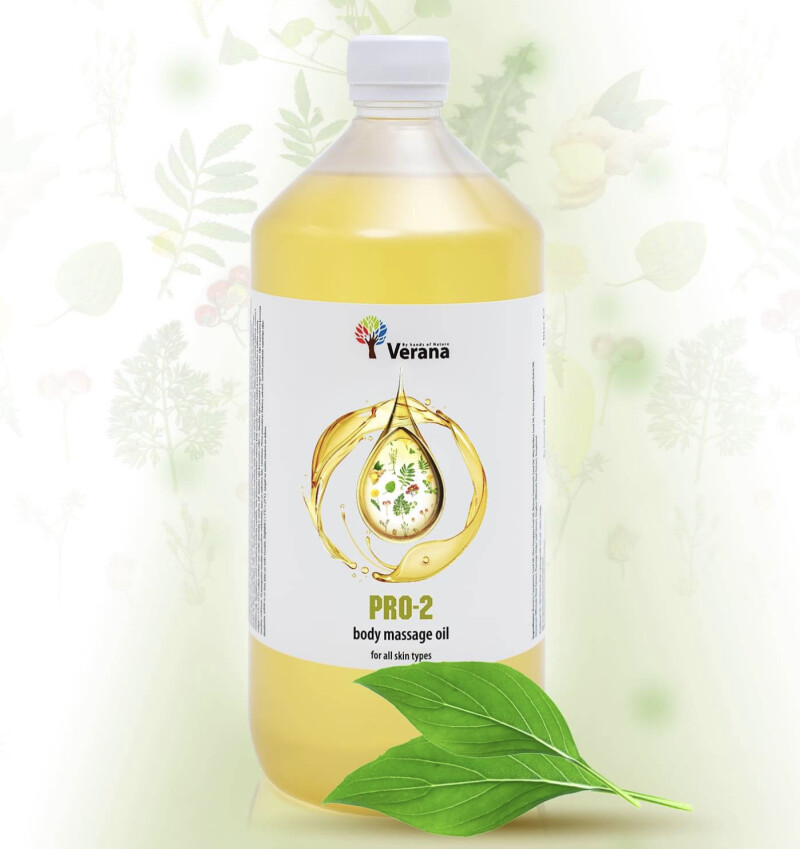 Body massage oil Verana Professional PRO-2, 1 liter (without aroma)