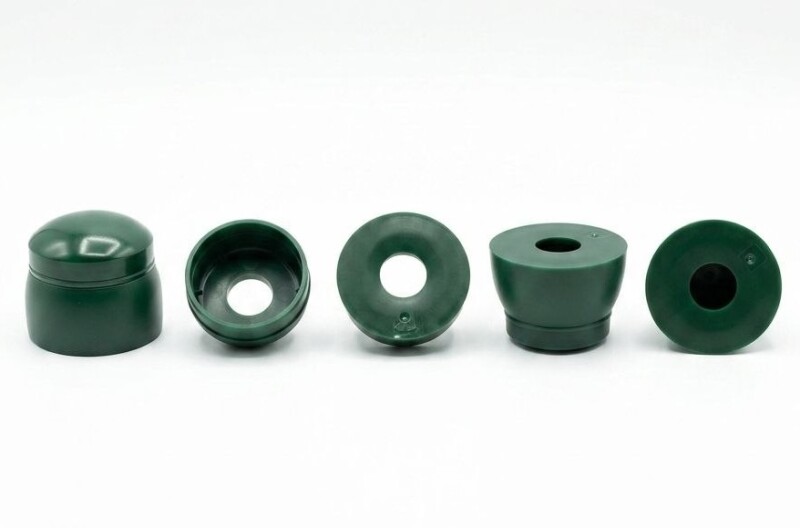 Plastmasas vāciņš skrūvēm 12 mm, zaļš
