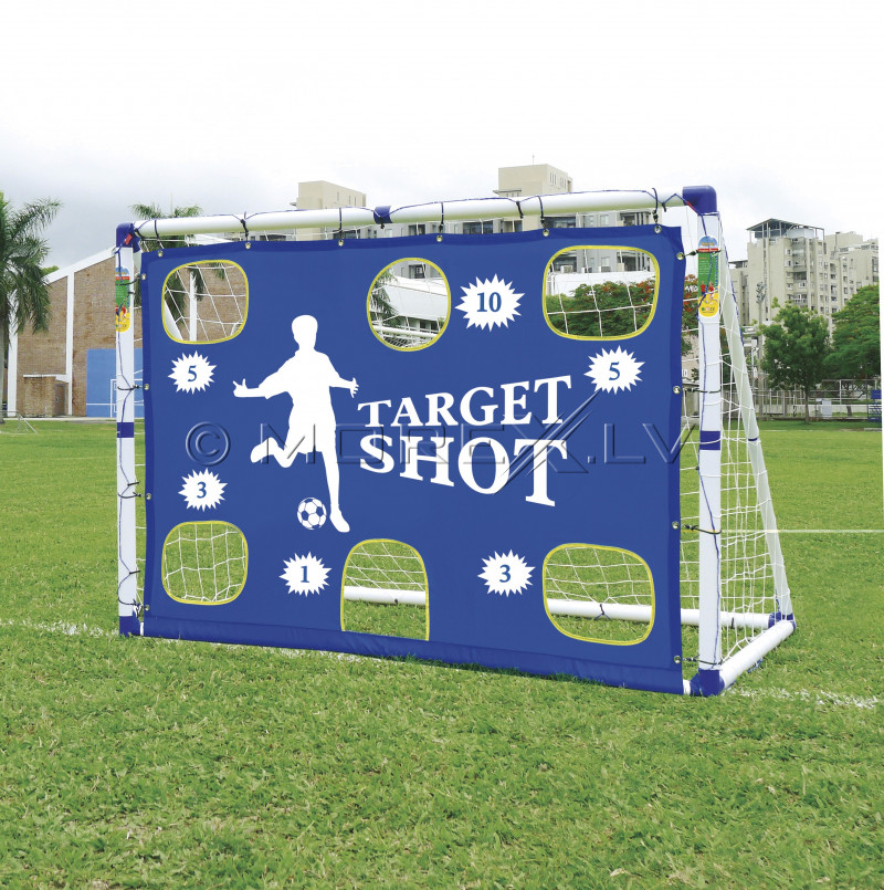 Futbola vārti ar mērķi JC-7180T,183x130x96 cm