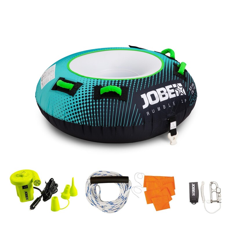 Towable Jobe Rumble 1P, teal, 117x44 cm
