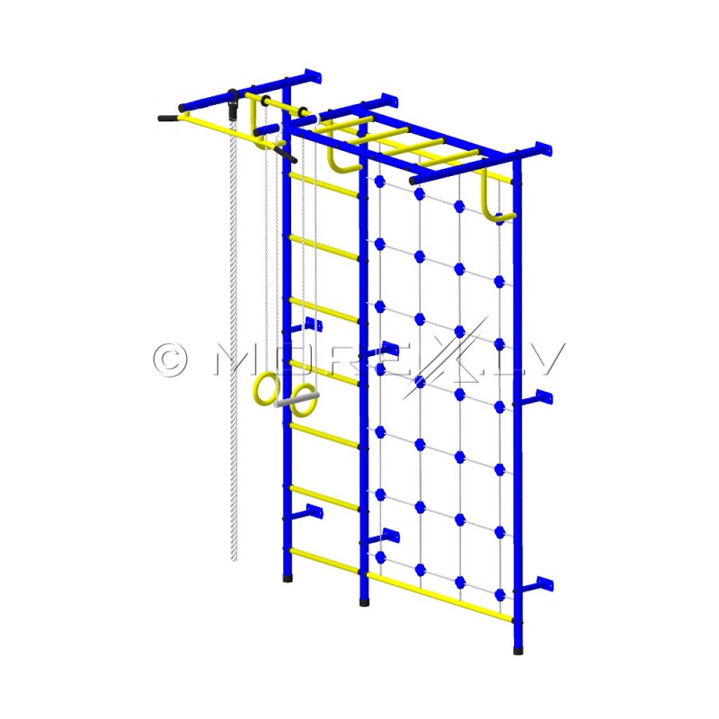 Swedish wall for children Pioner-C4P blue-yellow