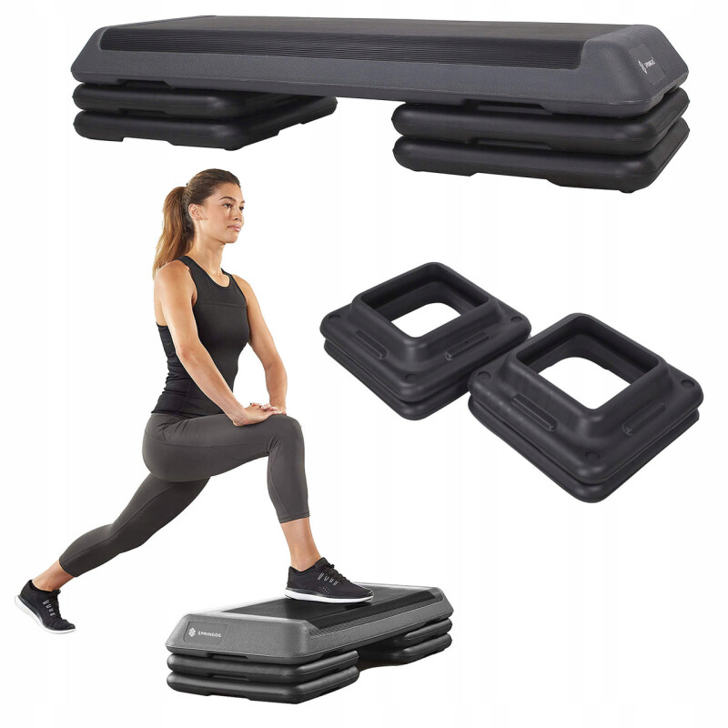 Aerobic Fitness Step Platform 3 levels of height, 108 x 41,5 cm