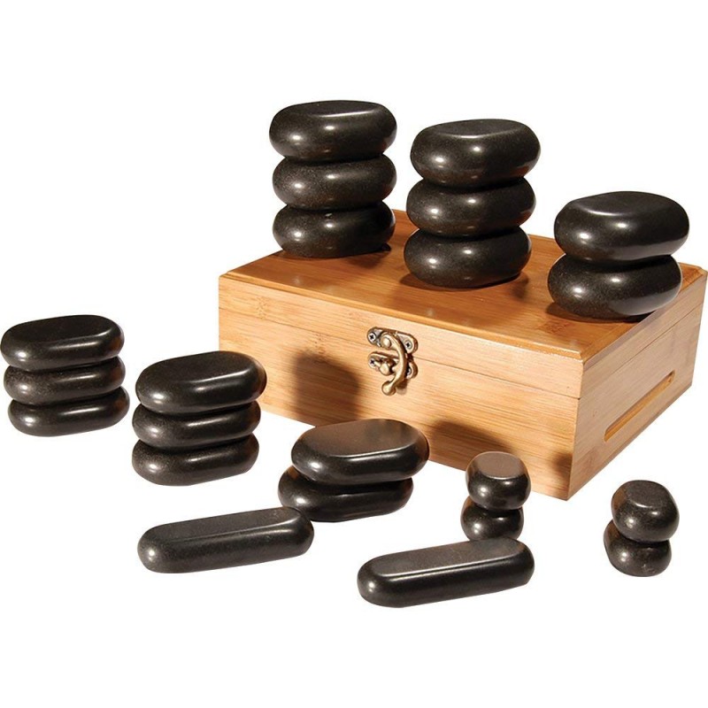 Hot Stone Therapy – Professional Set of 22 Stones.