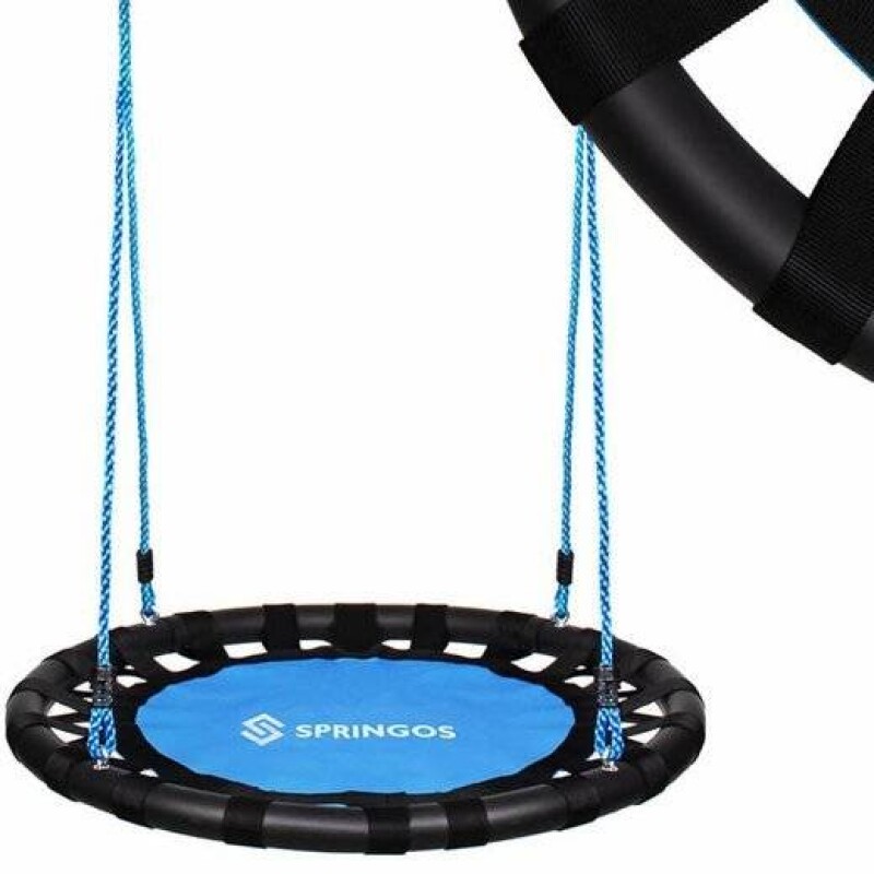 Children's swing Stork nest Ø 80 cm, black-blue