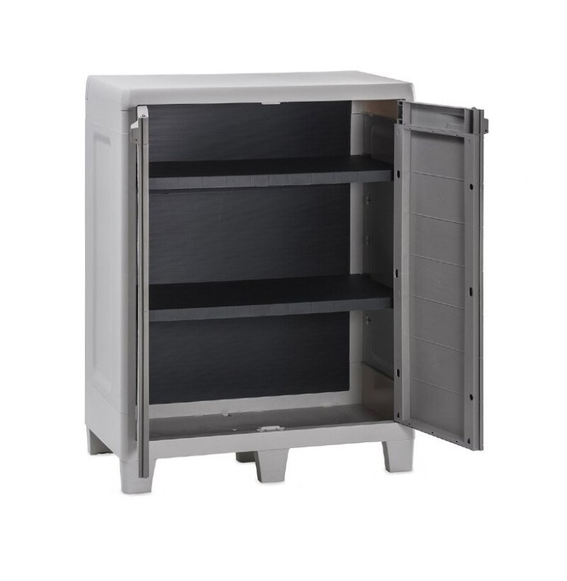 Short garden cabinet WOODY, two shelves, 78х46х101 cm, Toomax (Italy)