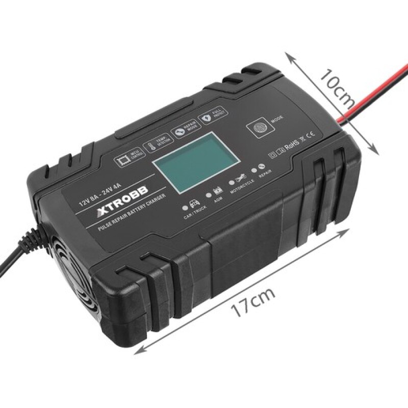 Automatic battery charger 12V 8A / 24V 4A