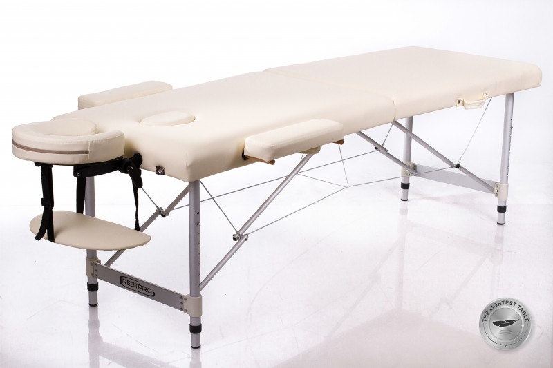 Foldable Massage Table Couch RESTPRO® ALU 2 (M) Cream
