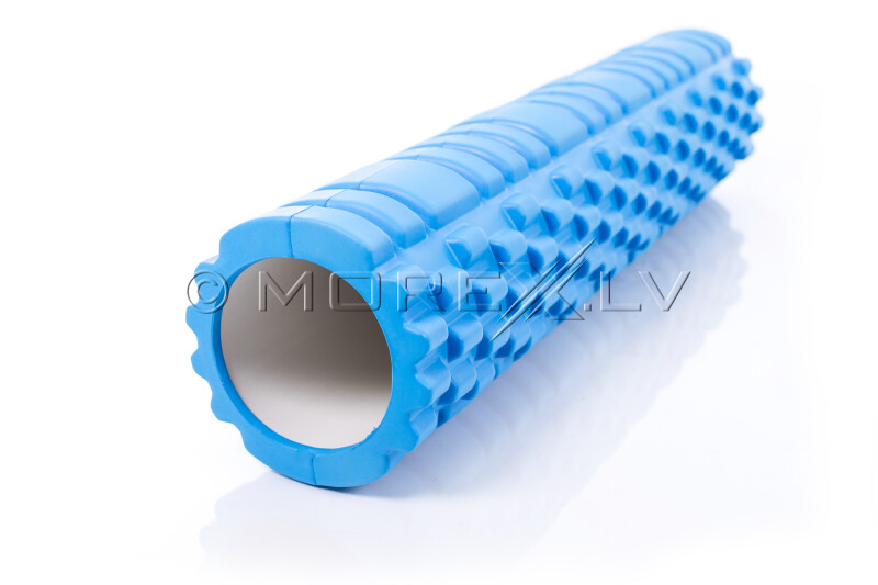 Ролик массажный для йоги Yoga Roller 14x62см, синий