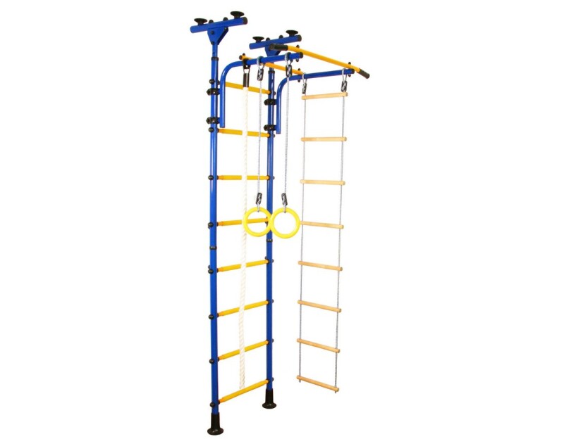 Swedish wall for children Junior Atlet-R yellow-blue