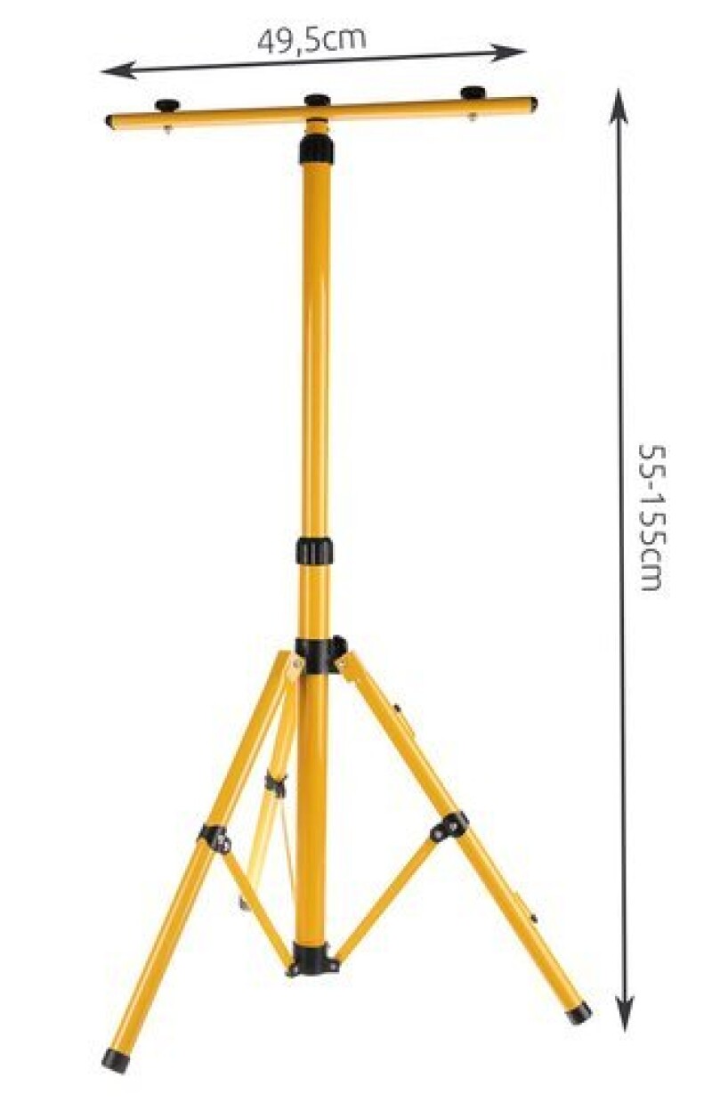 Tripod / stand for a double floodlight 55-155 cm