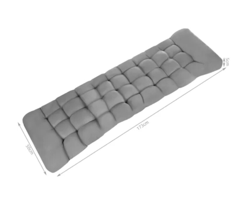 Garden chair cushion 165x50 cm, grey