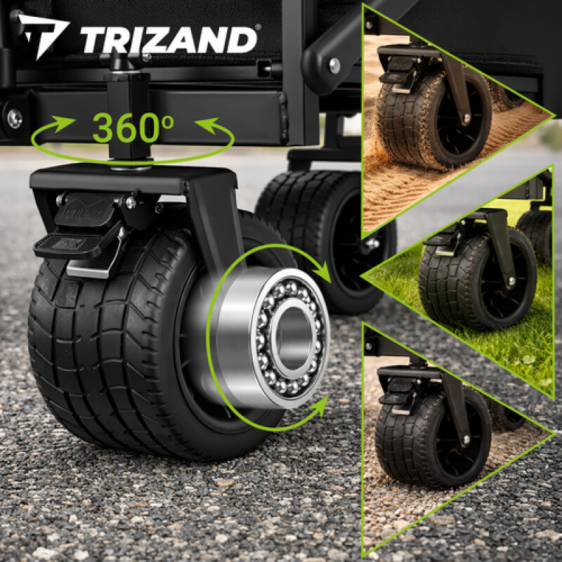 Collapsible Universal Wagon for Garden, Camping and Shopping