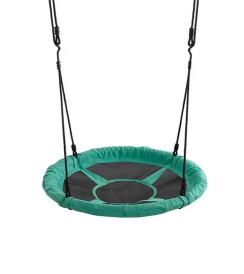 Swing Stork's nest NEST-3, Ø 120 cm, green-black