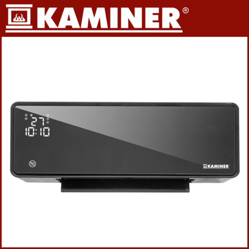 Wall-mounted electric heater 1000W / 2000W with timer, white