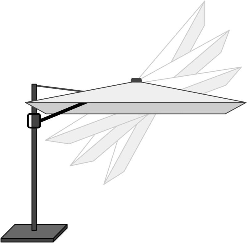 Saulessargs uz paliktņa, 3 m, pelēks