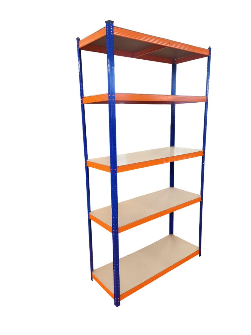 5 līmeņu noliktavas plaukts-stelāža 150x75x30 cm