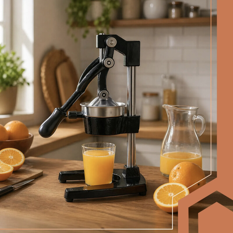 Manual citrus squeezer